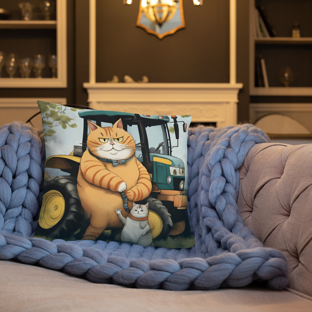 Pillow - Tractor Cat & Son