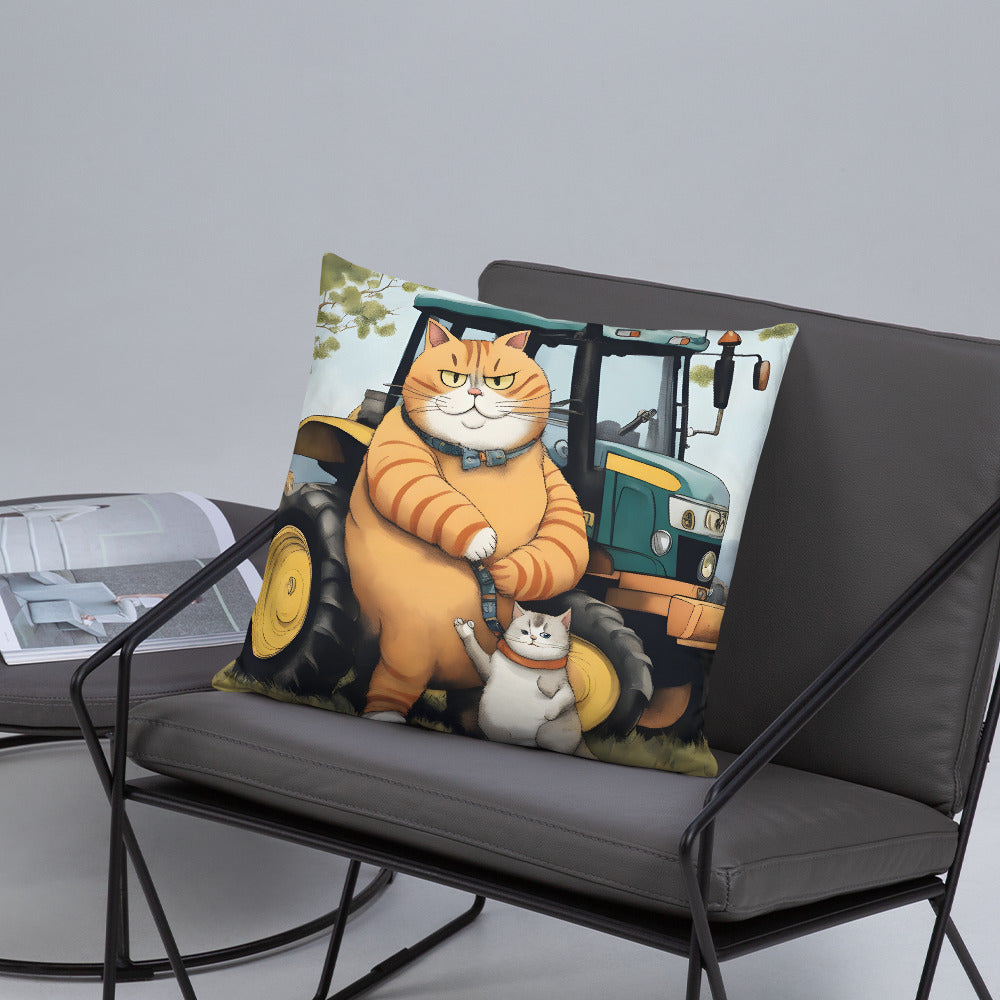 Pillow - Tractor Cat & Son