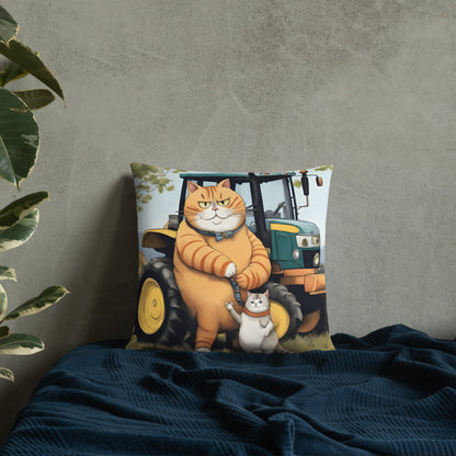 Pillow - Tractor Cat & Son