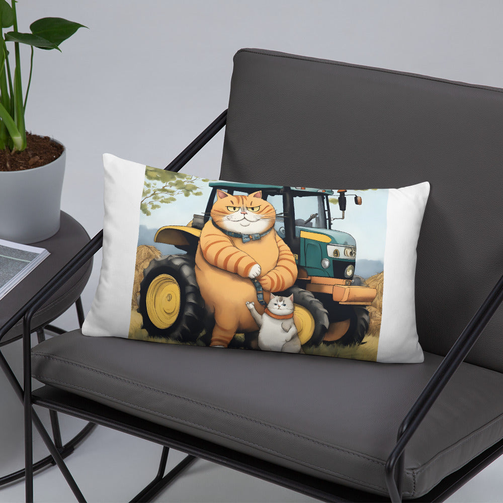 Pillow - Tractor Cat & Son