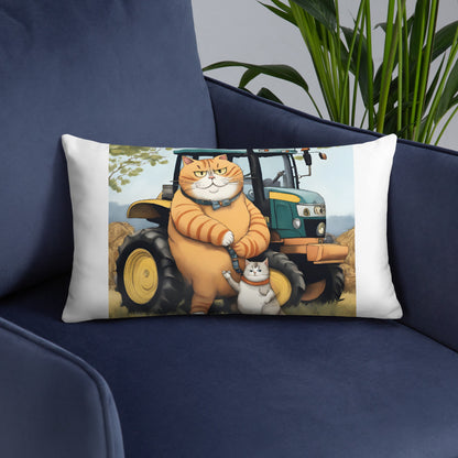 Pillow - Tractor Cat & Son