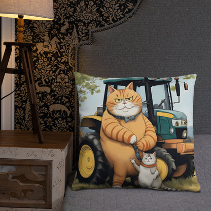 Pillow - Tractor Cat & Son