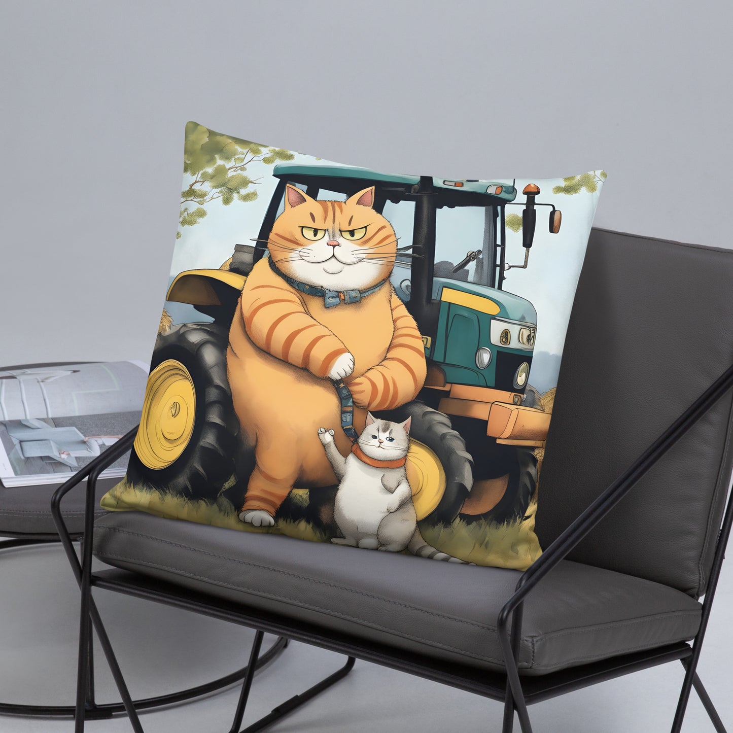 Pillow - Tractor Cat & Son