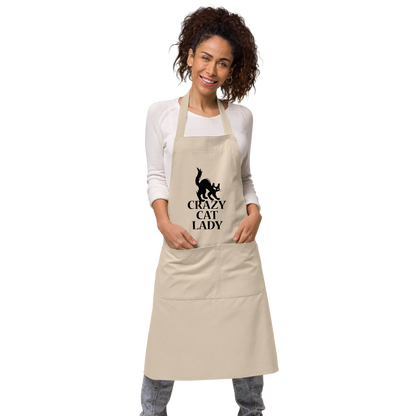 Apron cat motive in cotton